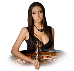 девушка играет в рулетку